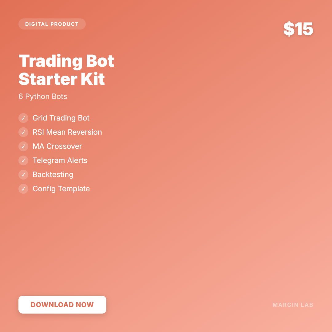 Trading Bot Starter Kit — 6 Python Bots